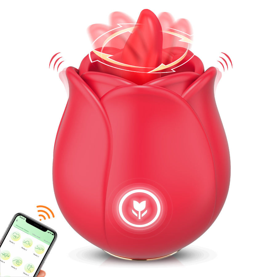 App Remote Control New Upgrade Mini Rose Tongue Licking Toy