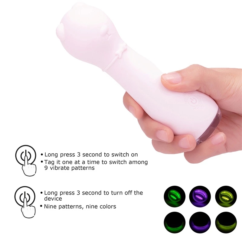 Vibrating Massager Small Cute Cat Wand Vibrator