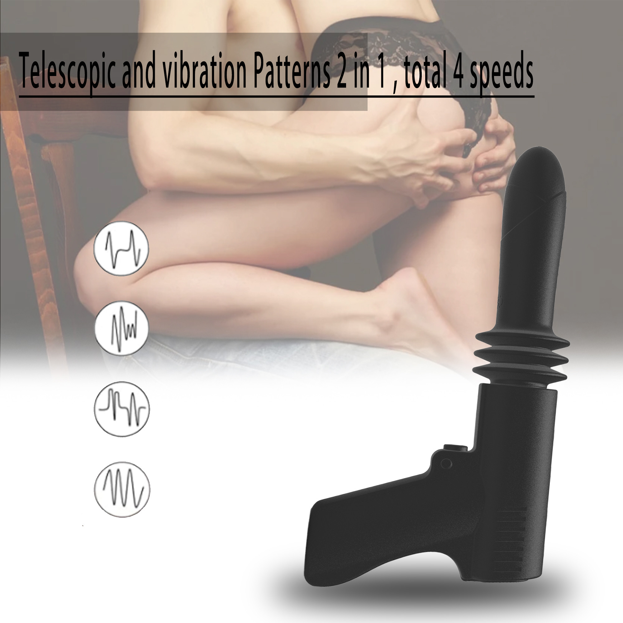 Pistol Automatic Telescopic Gun Vibrator Sex Toys