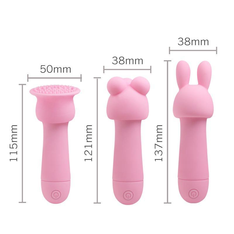 10 Frequency Vibrator G Spot Stimulator With Attachment Heads Massager