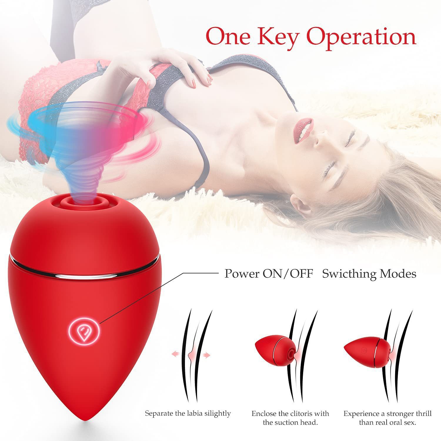 Beauty Egg Design 10 Frequency Sucking Vibrator
