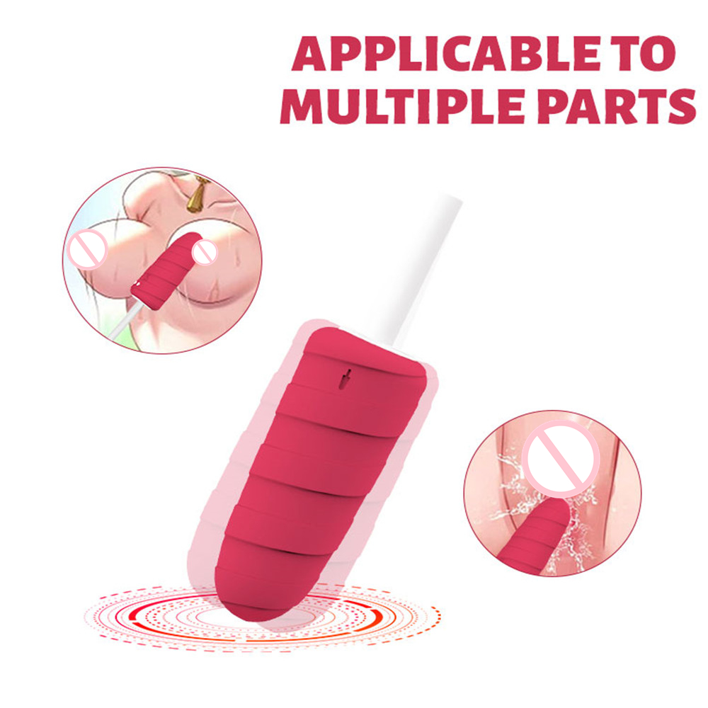 10 Vibration Frequency Ice Cream G-spot Vibrator Clitoral Stimulation Massager