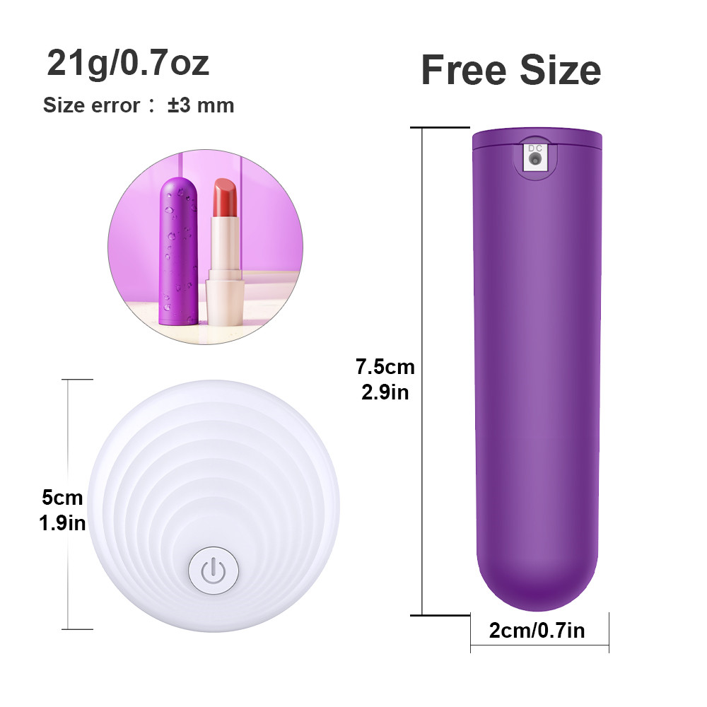 10 Speeds Remote Control Mini Lipstick Bullet Vibrator