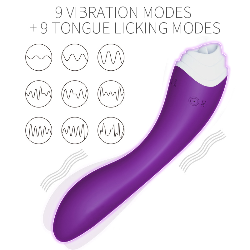 9-frequency Tongue Licking Vibrator