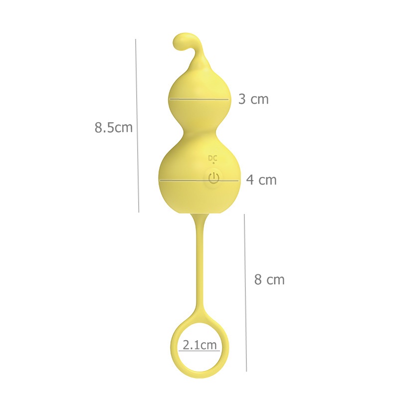 Gourd Heating G-spot Vibrator Anal Plug Vaginal Balls Kegel Exerciser For Adult