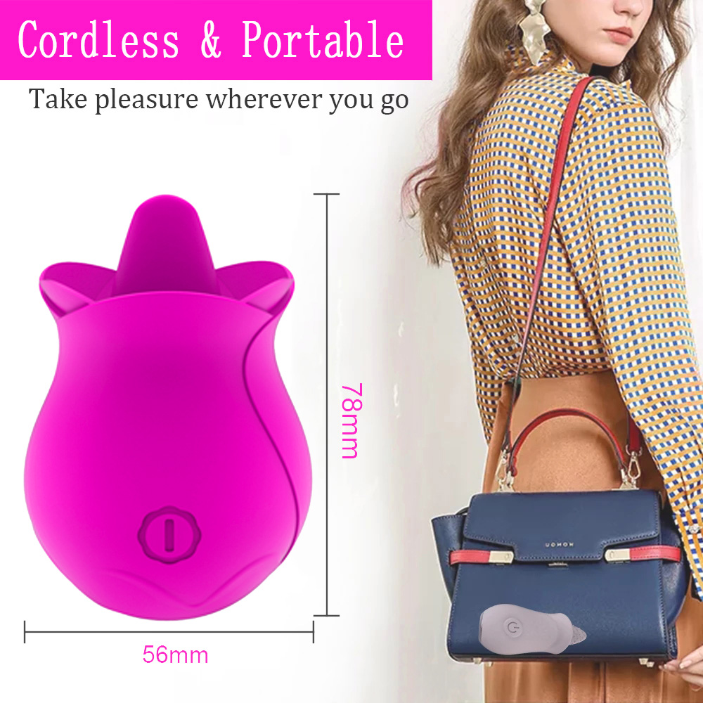 Rose Tongue Vibrator Clitoral Stimulator
