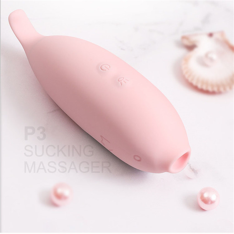 Blue Whale Sucking Vibrator Female Masturbator
