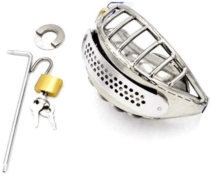 Invisible Male Adjustable Stainless Steel Wire Chastity Belt Ventilate Scrotum Groove Cock Penis Cage Anal Plug Adult Bondage Sex Toy