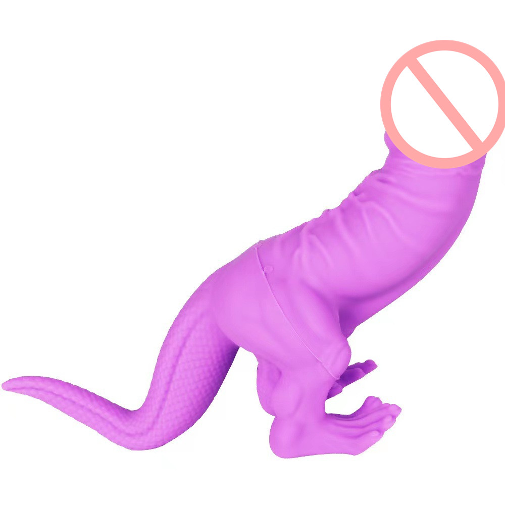 Alien Dinosaur Dildo Liquid Silicone Anal Plug Sex Toy For Adults