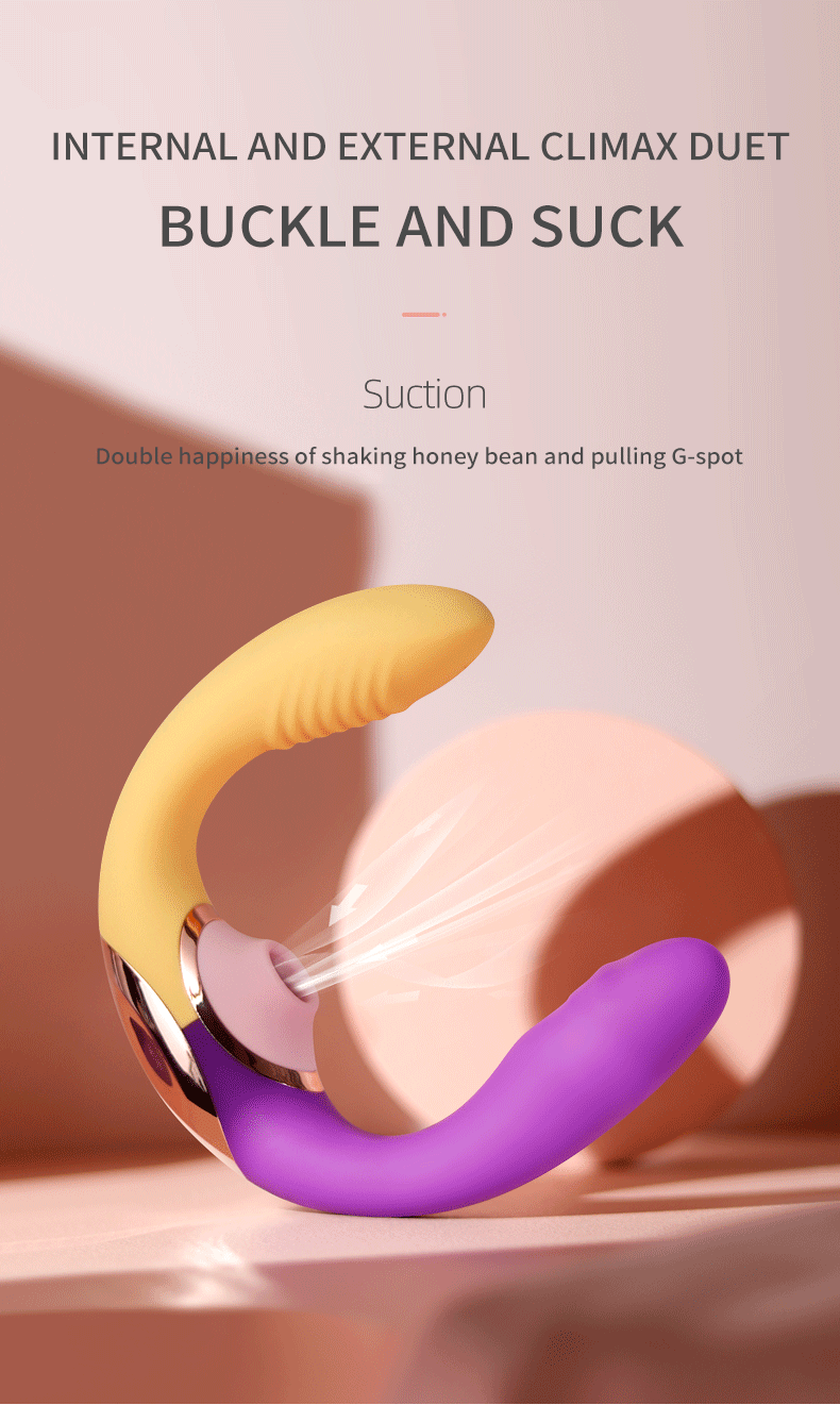 Wearable G-point Anal Vibrator Clitoris Vibrator Toy Buckle And Suction Multiple Modes Waterproof Anal Butt Plug Female Sex Toy