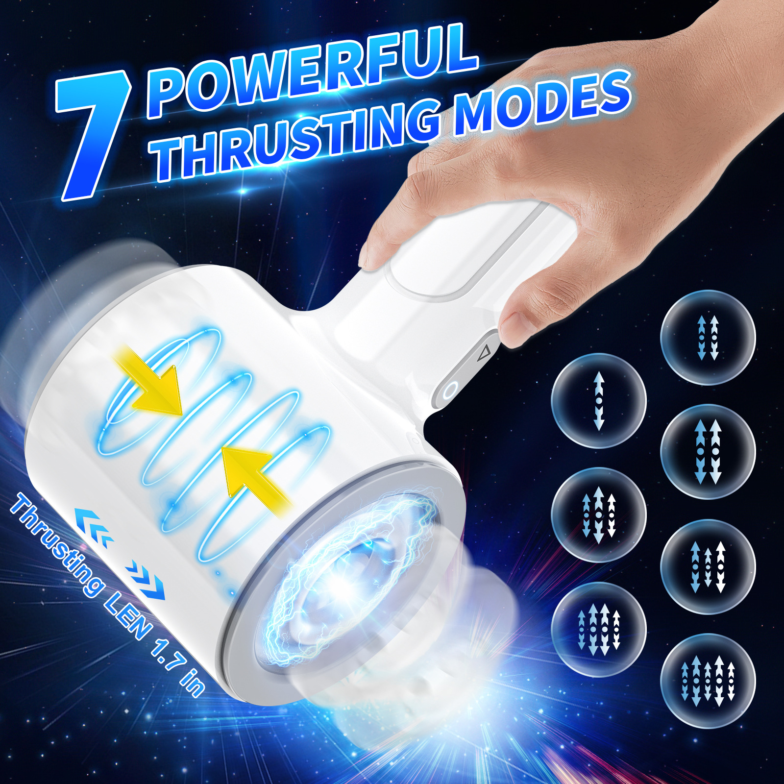 Tornado - Fully Automatic Telescopic Piston Vibration Masturbation Cup
