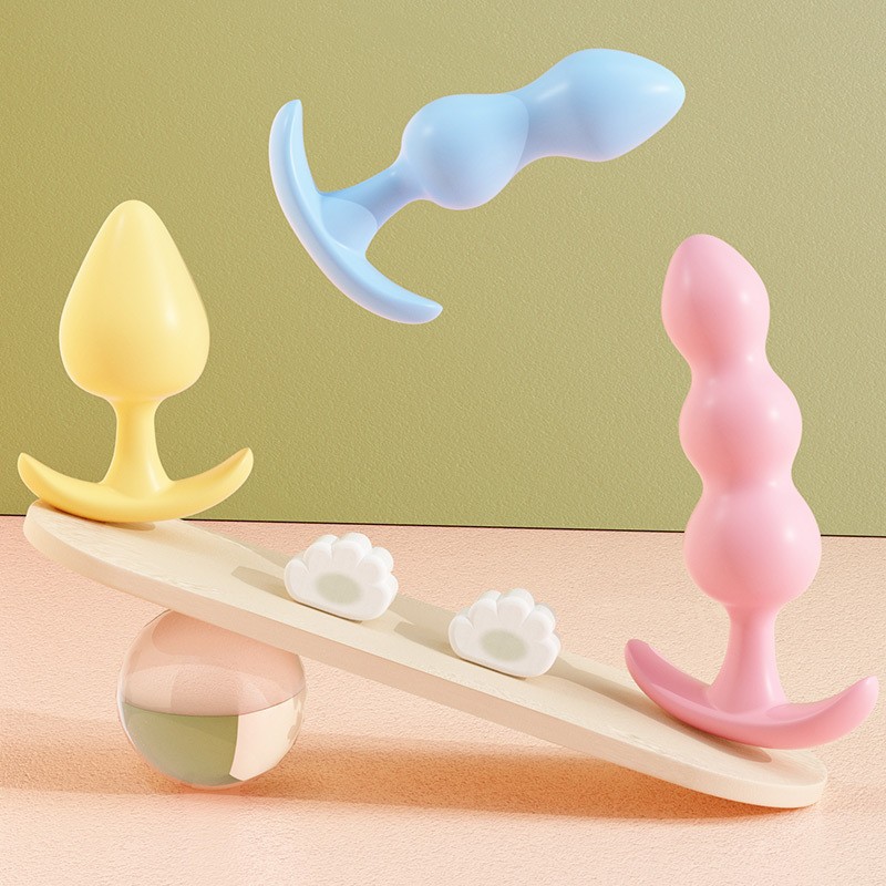 Colored Anal Plug Anal Pull Bead