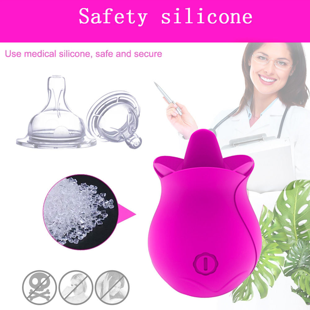 Rose Tongue Vibrator Clitoral Stimulator