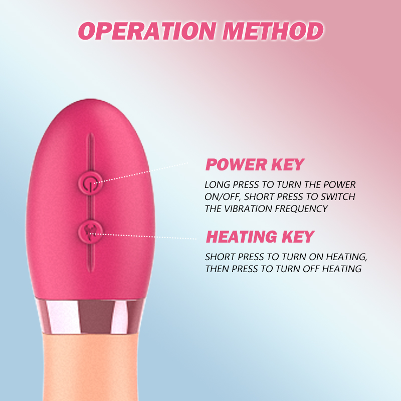 3-in-1 Swinging And Heating Tongue Vibrator