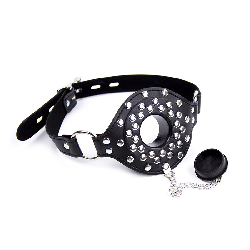 Faux Leather Stopper Gag