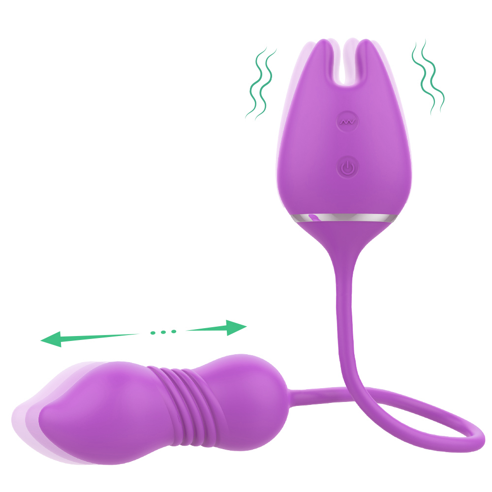 Women's Masturbation Vibration Egg Jumping Breast Clip