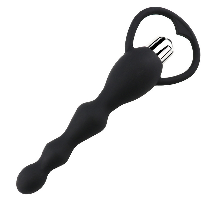 Silicone Anal Vibrator, Vibrating Anal Beads