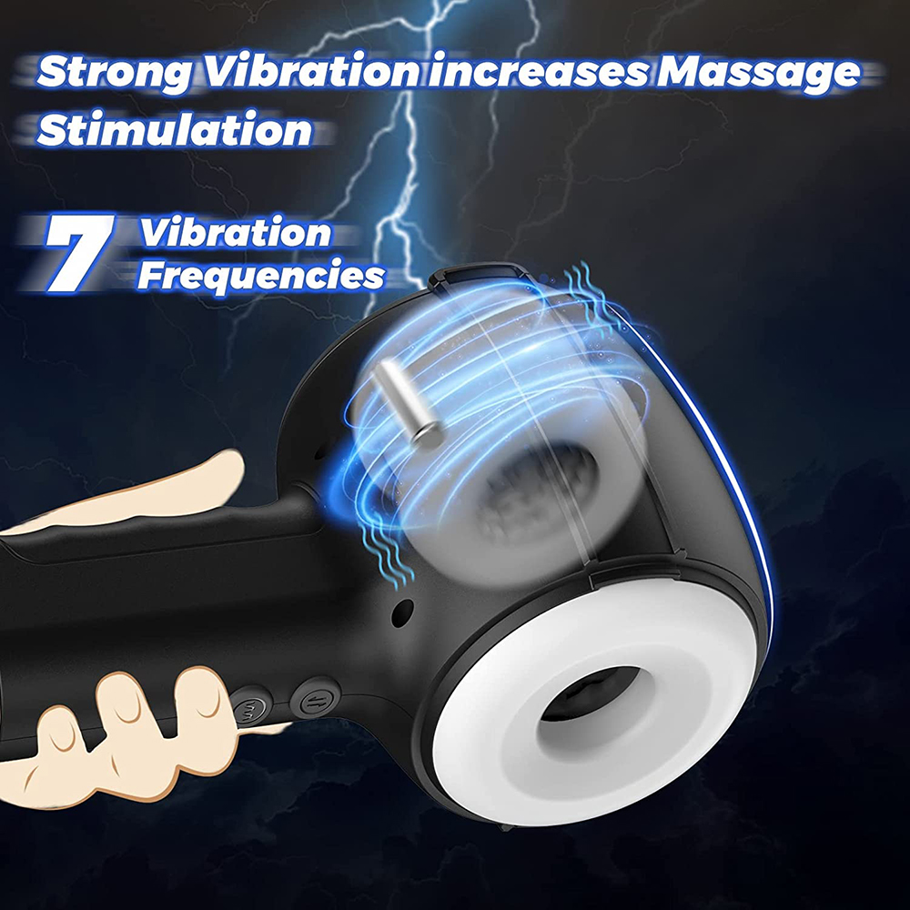 Automatic Telescopic Vibration Male Blowjob Sex Machine Masturbation Cup