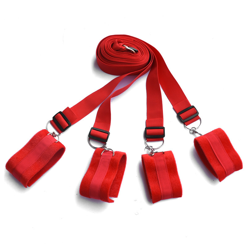 Bed Spreader Restraint System, Passion Bondage Kit,  Includes Wrist Cuffs and Ankle Cuffs