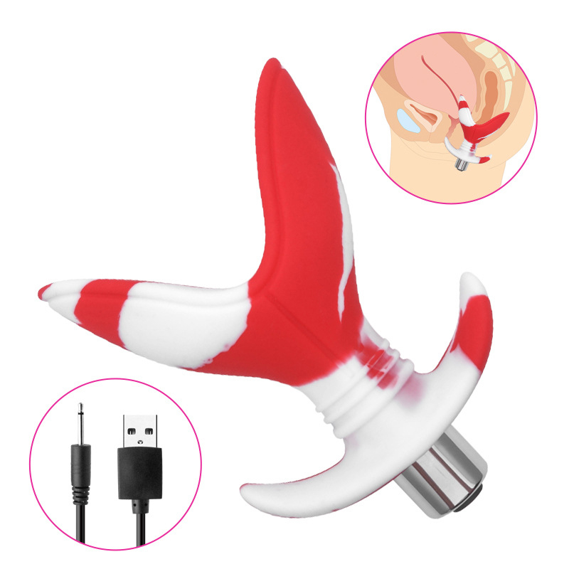 Goldfish Tail Shaped 10 Speed Anal Vibrator Opening Anus Expander