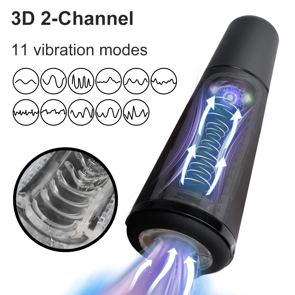 Male Masturbator Cup Automatic Telescopic Vagina Masturbation Blowjob Pussy Mastubator