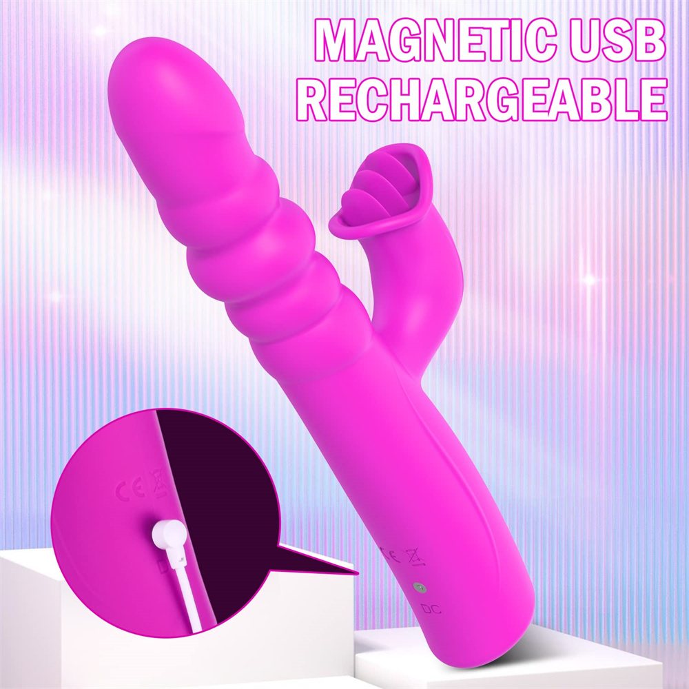 4 In 1 Thrusting Rotation Rabbit Vibrator G Spot Vibrator