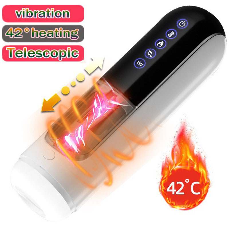 F-35 Interctive Voice Automatic 42° Heating Thrusting Vibration Male Masturbation Cup