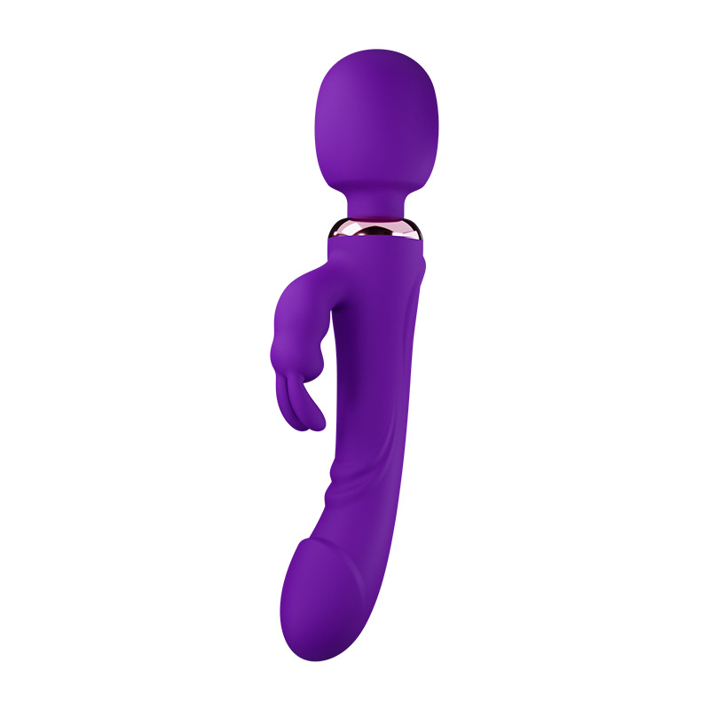 3-point Strong Shock Rabbit Wand Dildo Vibrator