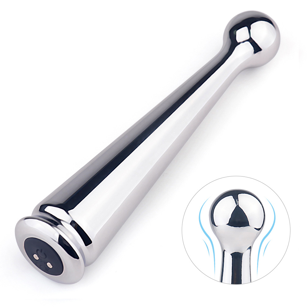 Stainless Steel 9 Vibrations Mini Massage Stick Erotic Nipple Clitoral Massager