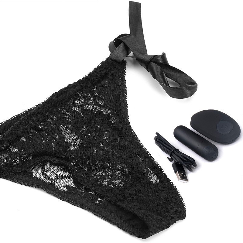 Wireless Remote Control Vibrator Pant Lace Underwear Female Vibrating Stick