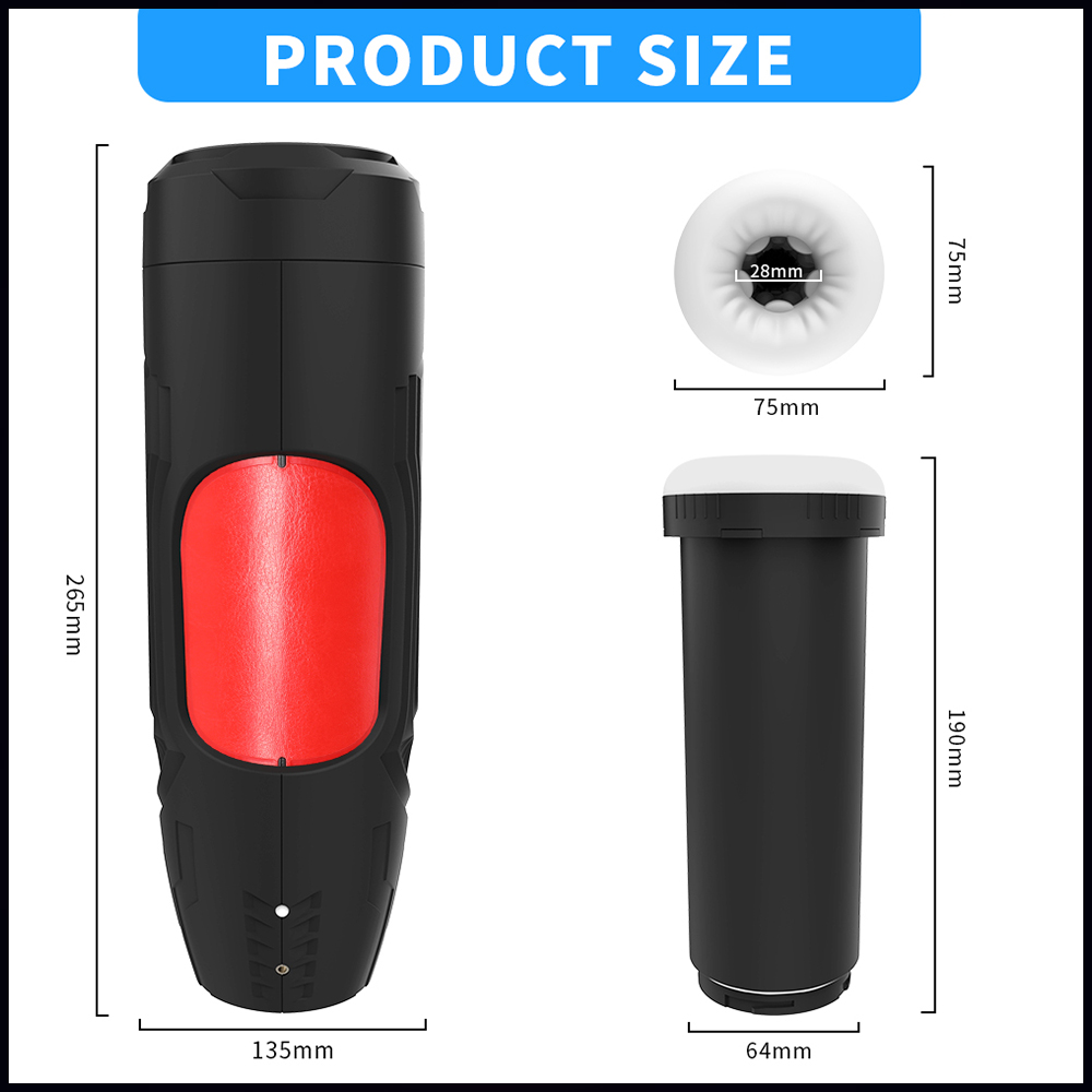 2-in-1 Sucking Vibration Automatic Blowjob Masturbation Cup