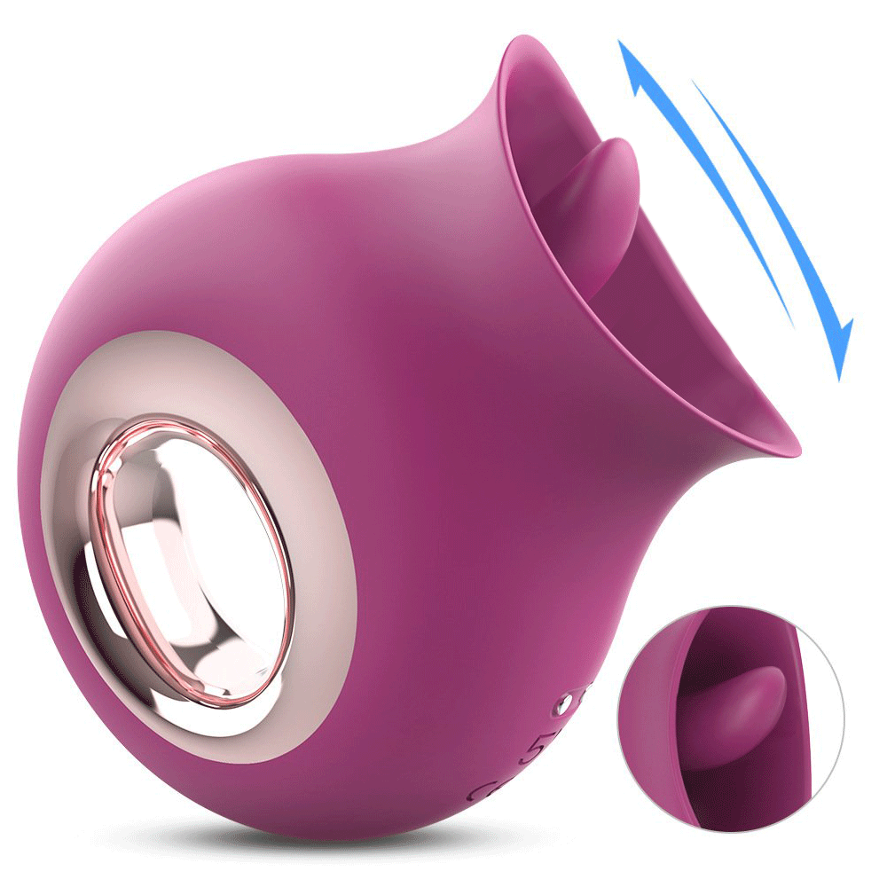 Rose Vibrator, Licking Tongue Rose Toy