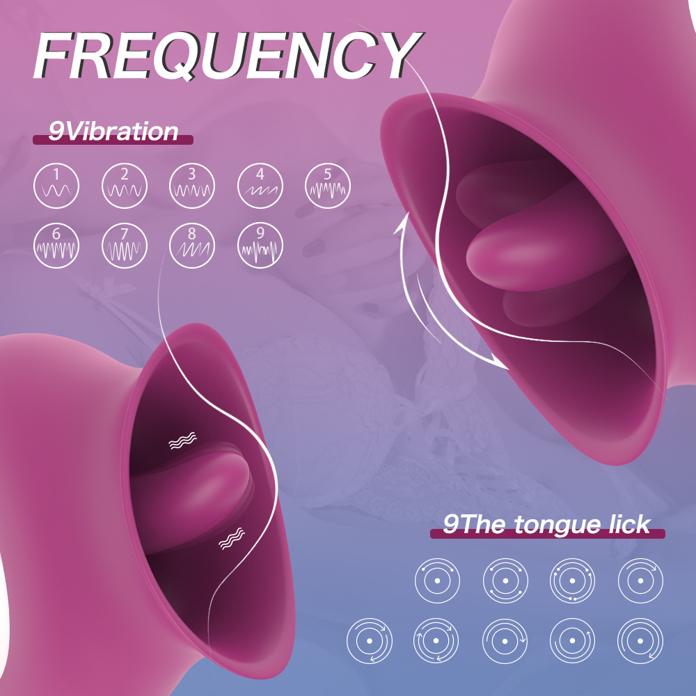 Rose Vibrator, Licking Tongue Rose Toy