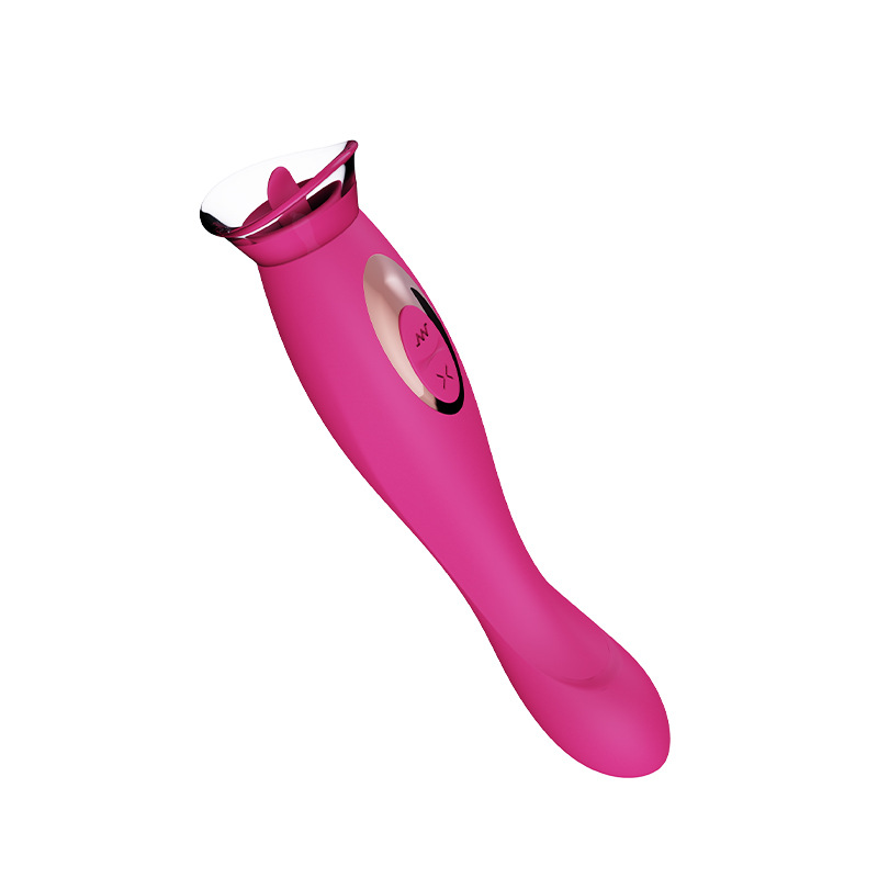 2 In 1 Invisible G-spot Tongue Vibrators Clit Licking Stimulator Nipple Massager Vibrator