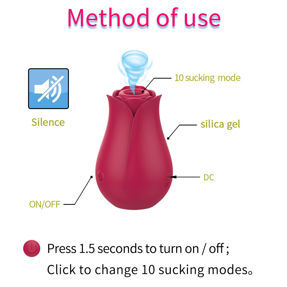 New Rose Toy Sucking Vibrator