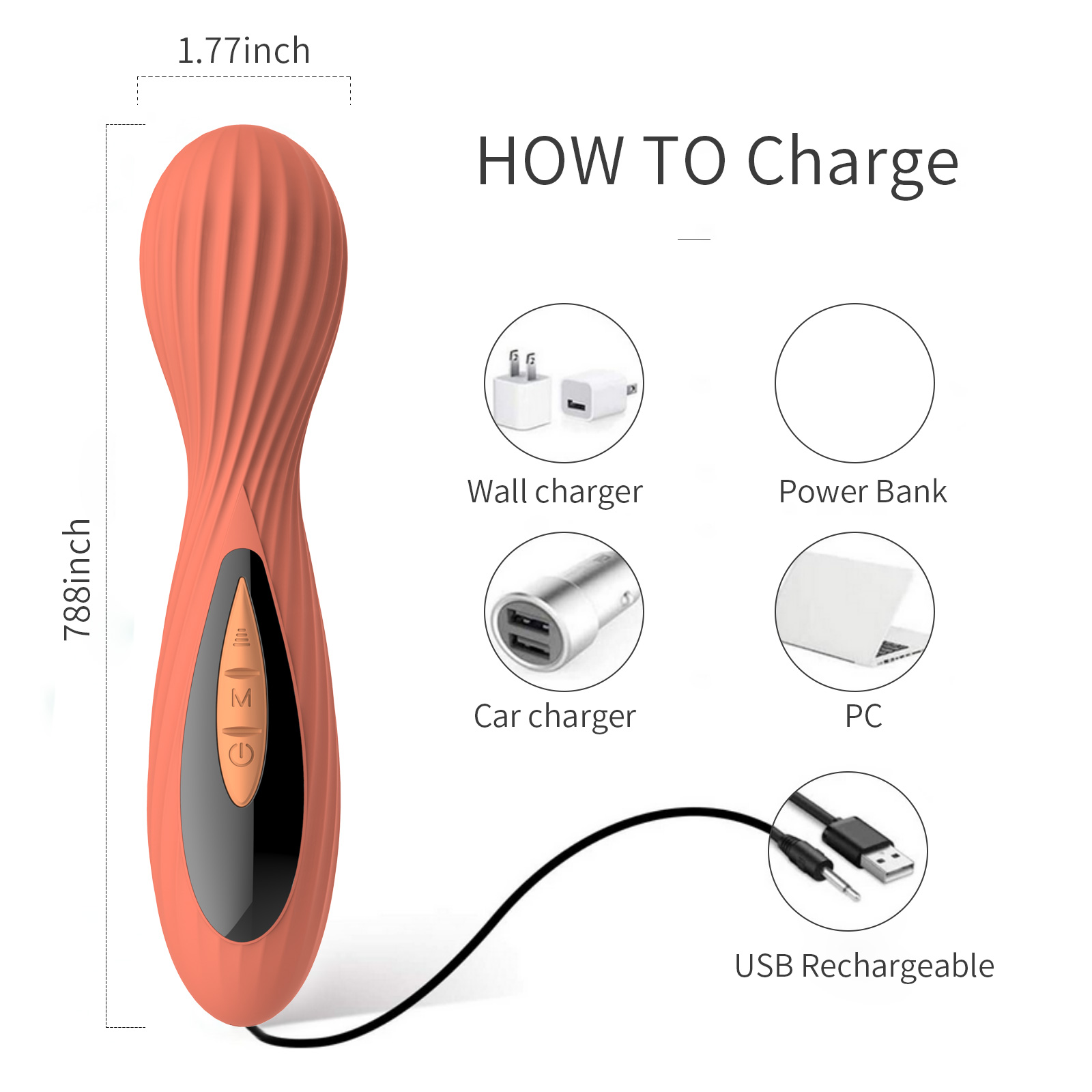 Shell 9 Frequnecy Wand Vibrator