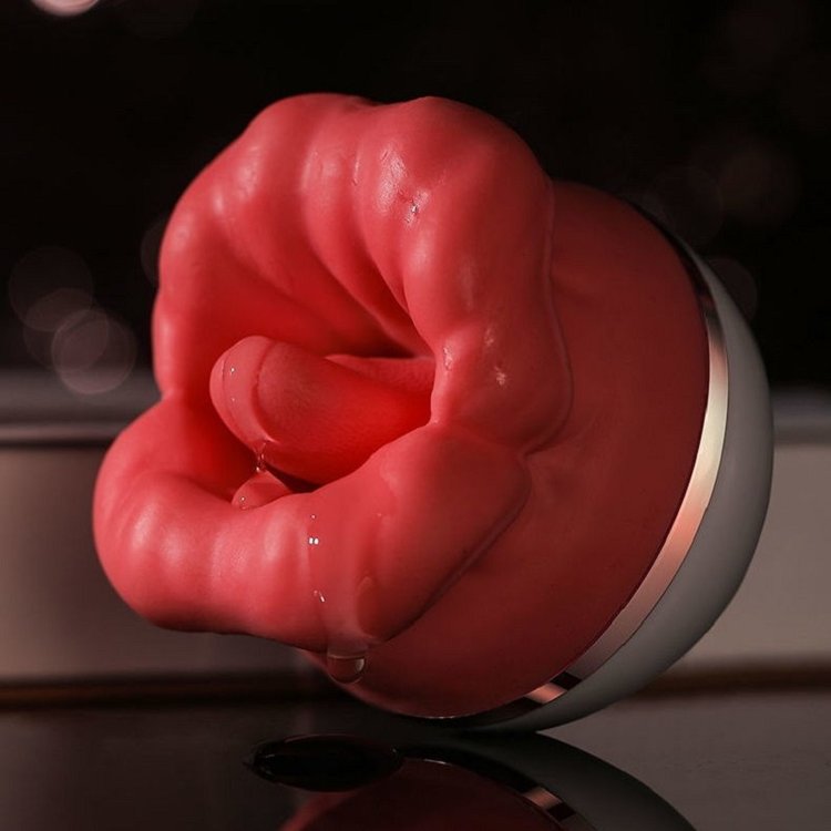 Big Mouth Tongue Licking Swinging Suction Vibration Oral Sex Toy