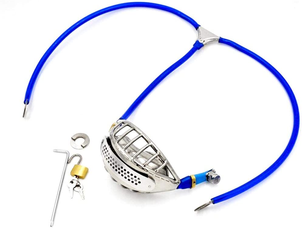 Invisible Male Adjustable Stainless Steel Wire Chastity Belt Ventilate Scrotum Groove Cock Penis Cage Anal Plug Adult Bondage Sex Toy