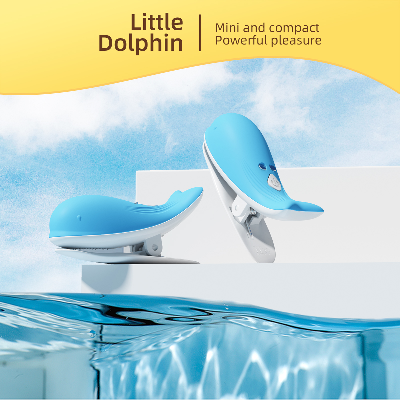 Wireless Remote Control Strong Shock Dolphin Nipple Breast Clip