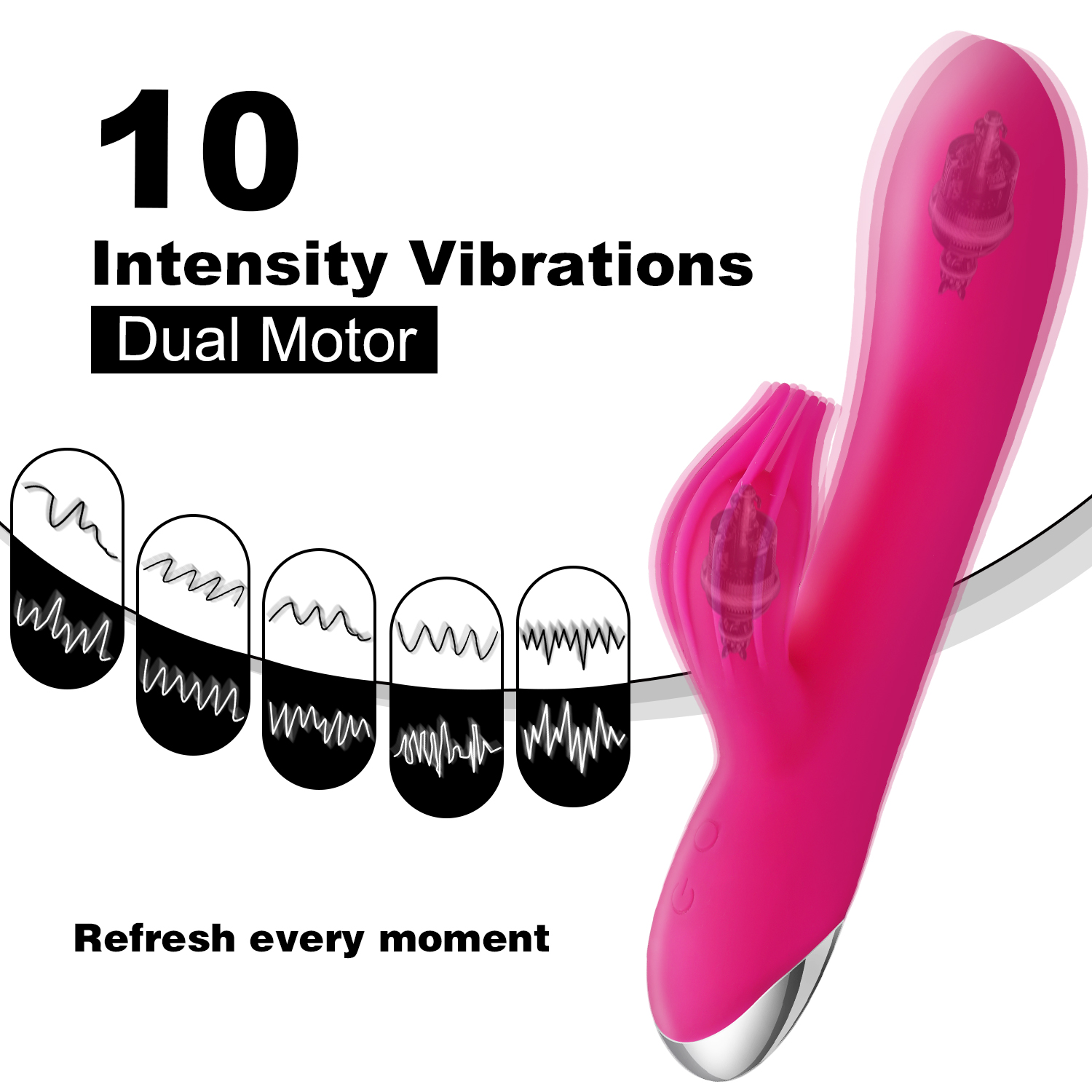 Rabbit Vibrator 10 Speed G Pot Clitoris Stimulation Massage