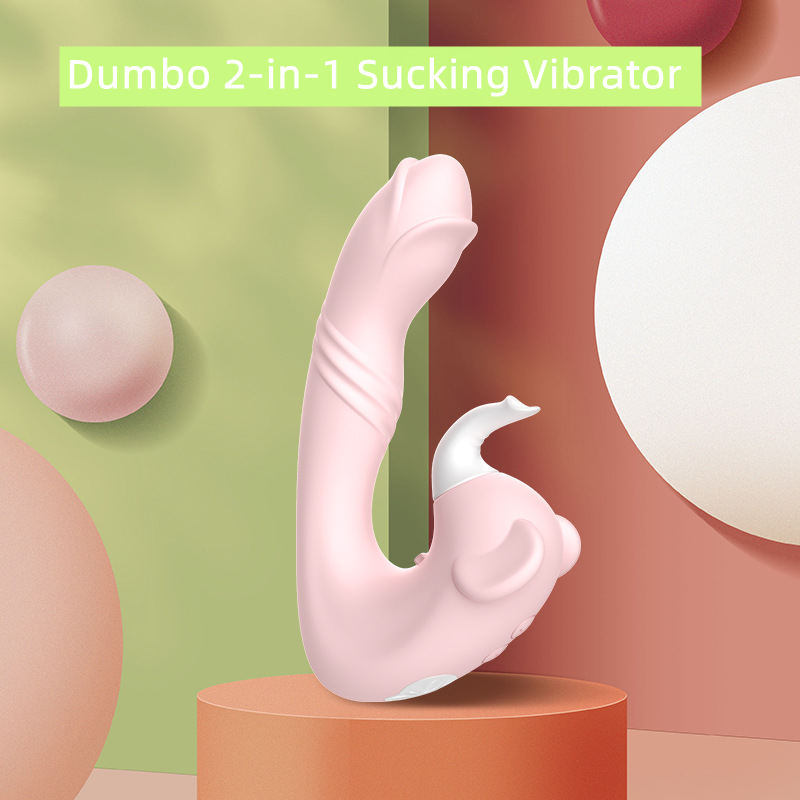 Dumbo 2-in-1 Suction Vibrator