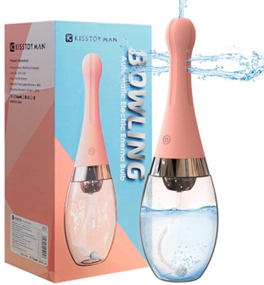 Soft Silicone Vaginal Anal Douche, Automatic Vibrating Cleaning Tool For Women And Men