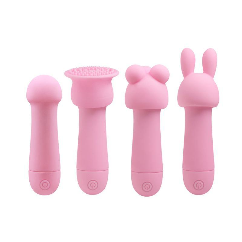 10 Frequency Vibrator G Spot Stimulator With Attachment Heads Massager