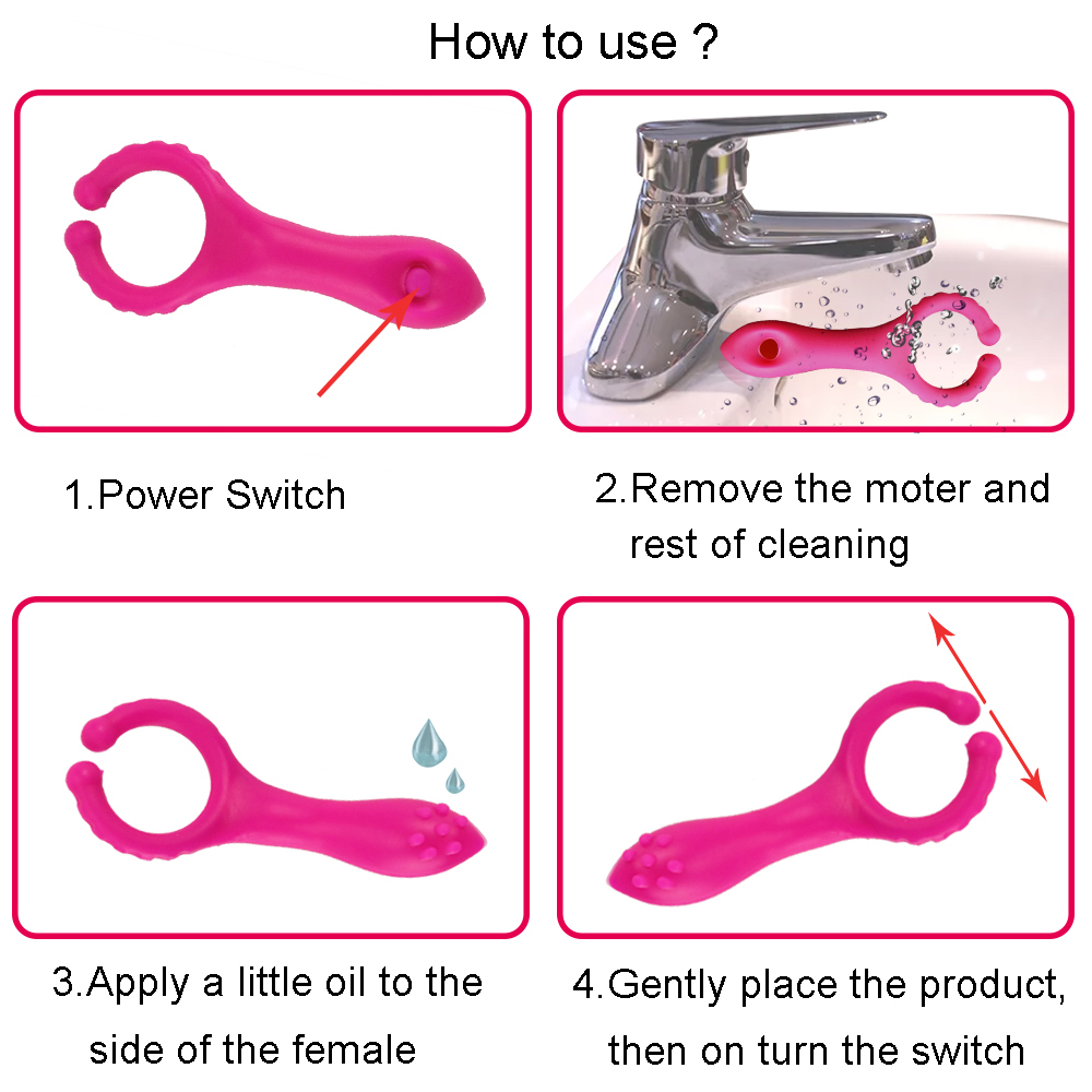 Silicone G Spot Stimulate Vibrators Dildo Nipple Clip Couple Sex Toy