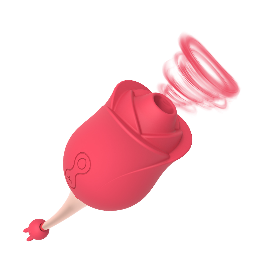 Rose Sucking Pinpoint Vibrator with 2 Attachments