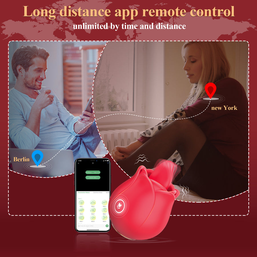 App Remote Control New Upgrade Mini Rose Tongue Licking Toy