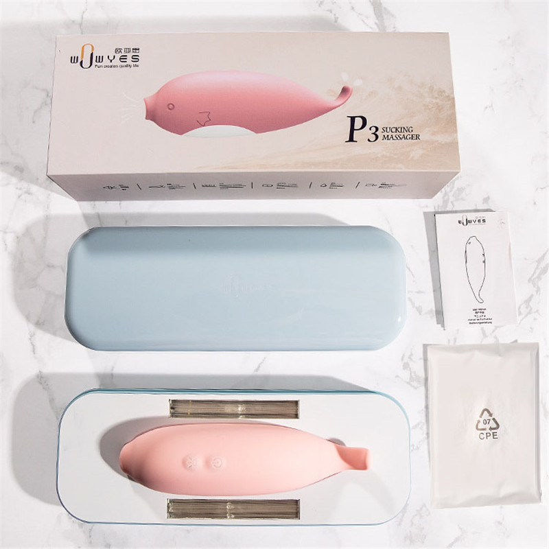 Blue Whale Sucking Vibrator Female Masturbator