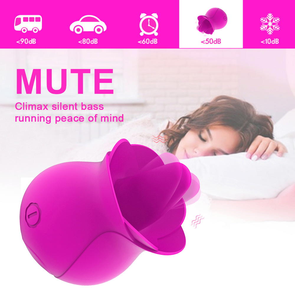Rose Tongue Vibrator Clitoral Stimulator