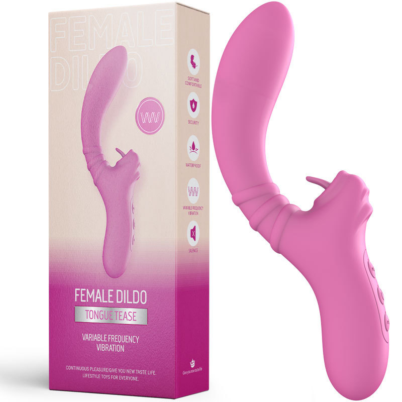 Women's Masturbation Dual-use Couple Massage Vibrator Vibrating Tongue