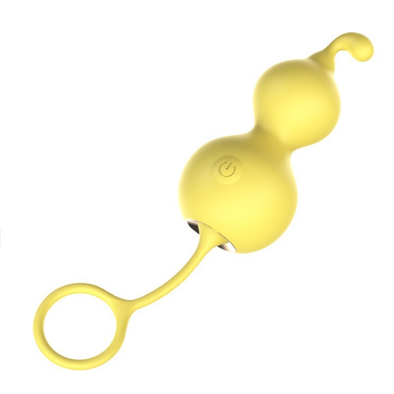 Gourd Heating G-spot Vibrator Anal Plug Vaginal Balls Kegel Exerciser For Adult